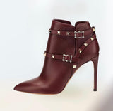 Muse Booties in Burgundy