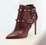 Muse Booties in Burgundy