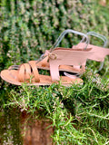Nefeli Wings of Hermes in Tan & Pink