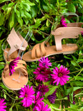 Nefeli Wings of Hermes in Tan & Pink