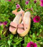Nefeli Nessa Flamingo Pink Flatforms