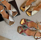 Boudir heels in Gold