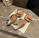 Boudir heels in Gold