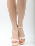 BDC Inspired Catrina heels in Rose & Rose Gold